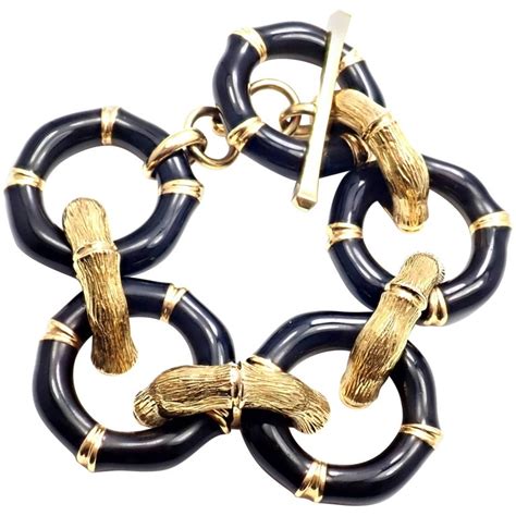 gucci link bracelet gold|Gucci bamboo bracelet gold.